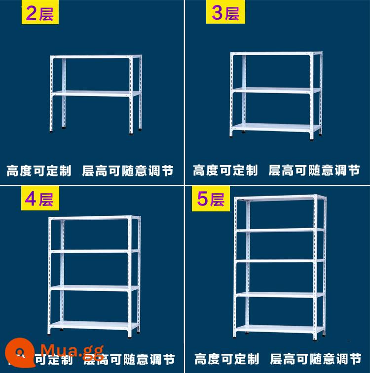 Kệ ba tầng khung sắt nhiều tầng sát trần kệ nhỏ bếp gia đình kệ nhỏ đơn giản - Chiều cao và số lớp có thể tùy chỉnh