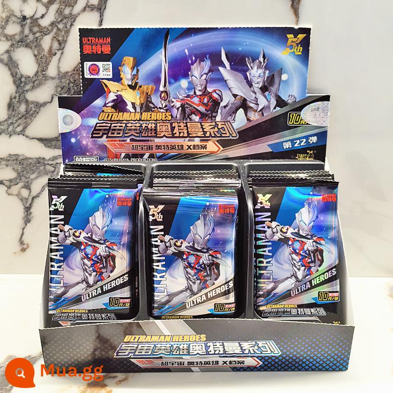 Ultraman Card Glory Edition 19th Bullet Ten Yuan Pack 3D Classic 33 Bullet Collection Album Ảnh Ngôi Sao Trong Suốt Thẻ HOẶC - Honor Edition 5 gói 30 thẻ (phải kèm theo thẻ 3D)