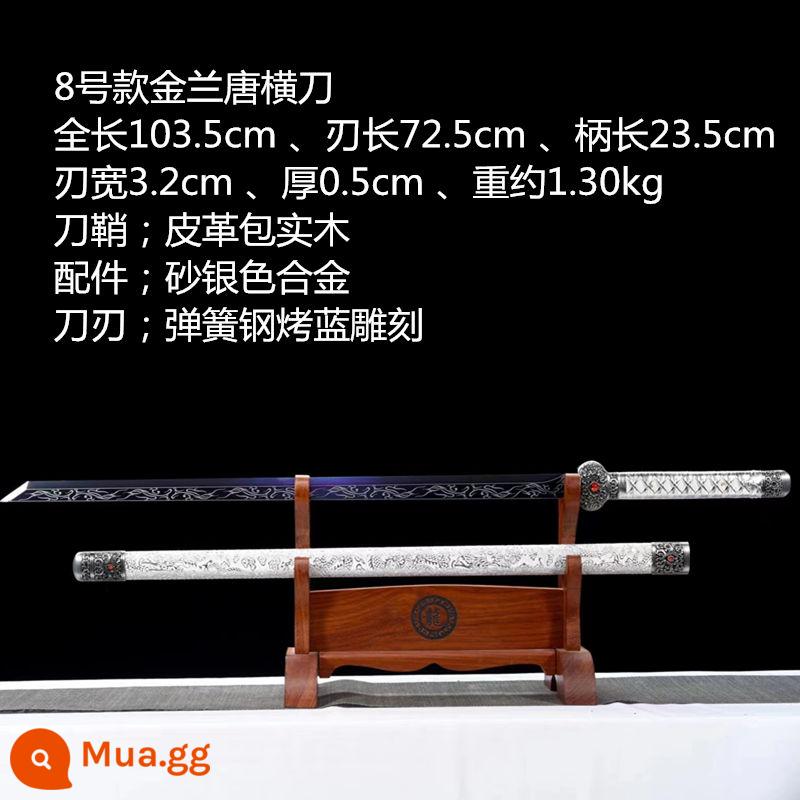 Long Tuyền Đường Hengdao nhà phố kiếm tích hợp thanh kiếm thêu lò xo dao thép mangan Đường kiếm dao tự vệ vũ khí lạnh không lưỡi - Quả cam