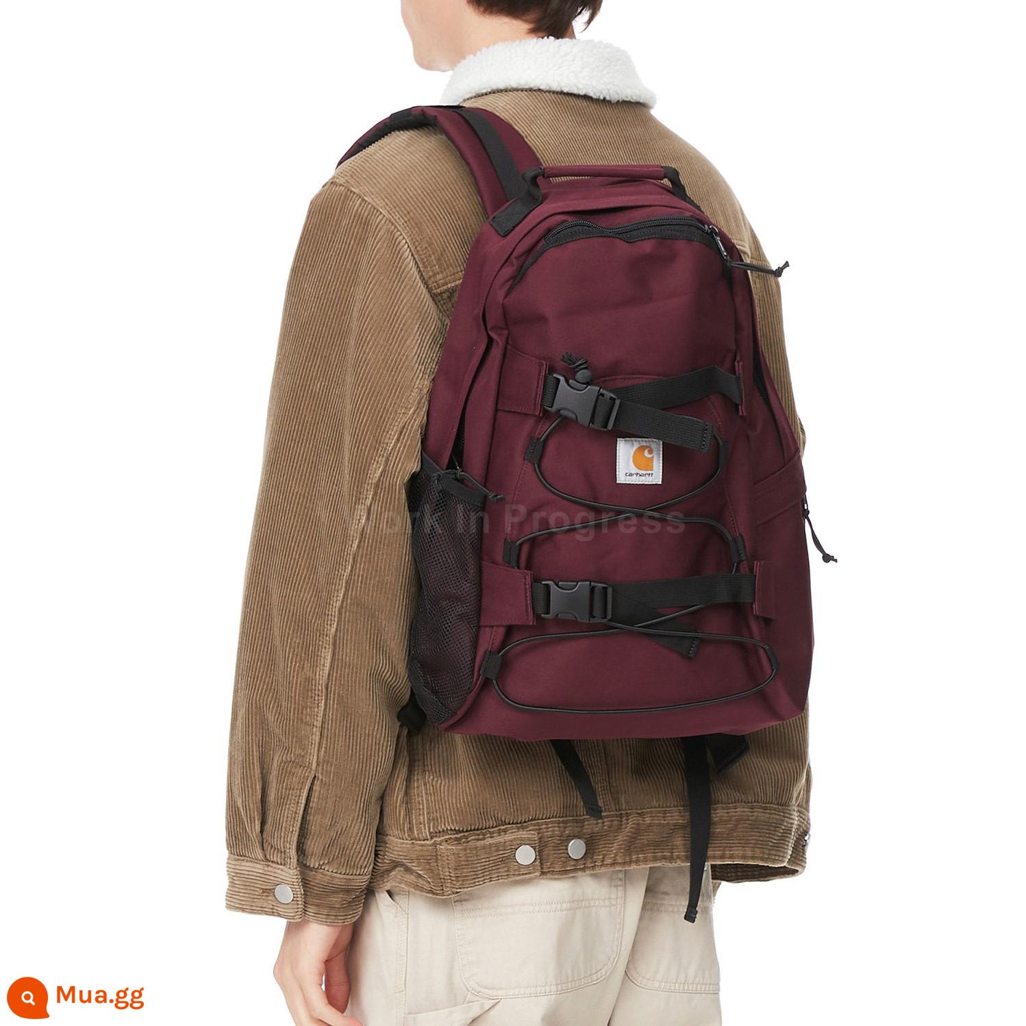 Ba lô Carhartt WIP Kickflip Backpack Ba lô học sinh ván trượt Carhart 006288G - Rượu vang đỏ Rượu vang tại chỗ