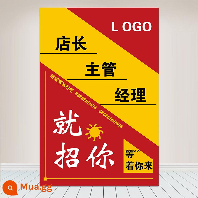 Áp phích quảng cáo tuyển dụng bồi bàn khách sạn tùy chỉnh thu ngân thông tin tuyển dụng biển quảng cáo hình nền sản xuất áp phích - 63[Tuyển dụng]