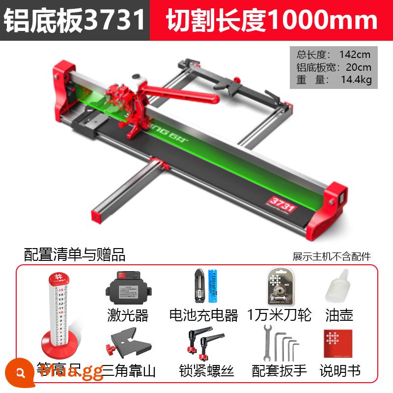 Shijing Thương Hiệu Hướng Dẫn Sử Dụng Ngói Đẩy Dao Xếp Tầng Đẩy Và Kéo Dao 1.6 M 1.8 M Mới Tấm Lớn Máy Cắt Gạch hiện Vật - Dao đẩy 1.0m 3731 (tấm đáy hợp kim nhôm)