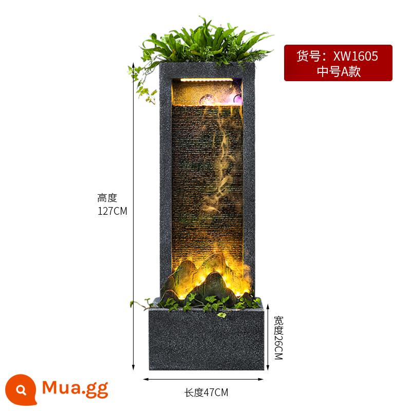 Nước rèm tường chảy nước phun nước Công ty Balcony Courtyard Rockery Landlord Phong cảnh phòng khách Trang trí phòng khách trang trí phong thủy trang trí - 1605 bức tường rèm nước dài 47 chiều rộng 26 chiều cao 127