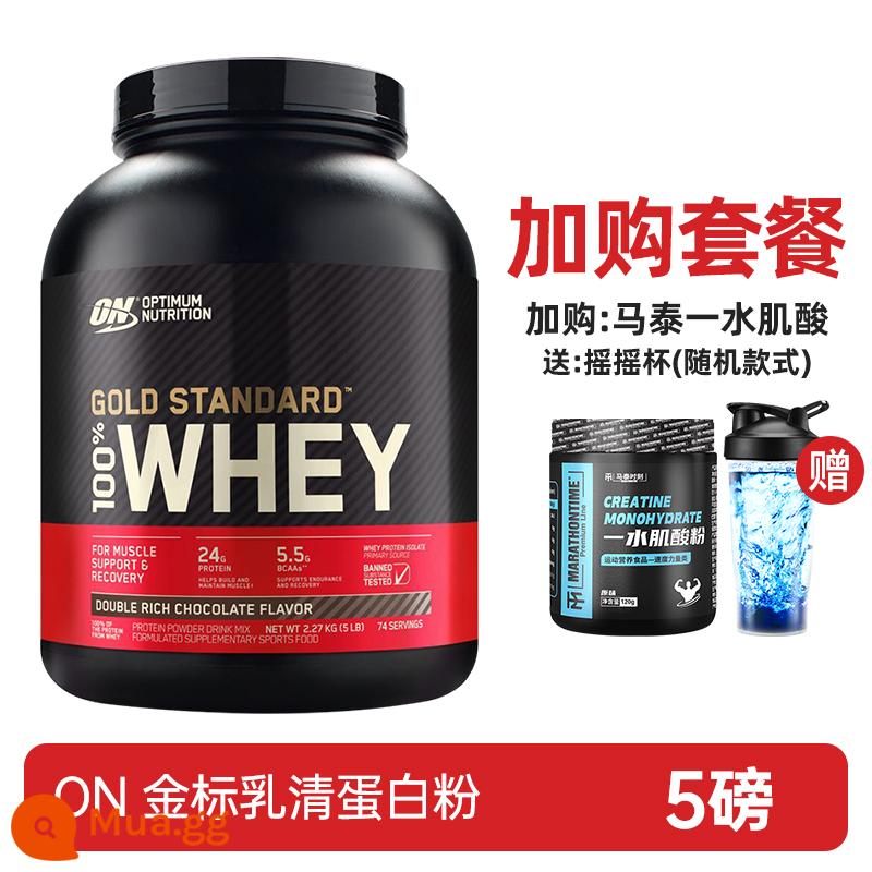 Tập thể hình quân đội mỡ nhỏ TRÊN optimeng bột whey protein WHEY tăng cường cơ bắp optimeng protein bột 5 lbs - Gói mua bổ sung-Gói bùng nổ năng lượng-Matai Moment Creatine Monohydrate