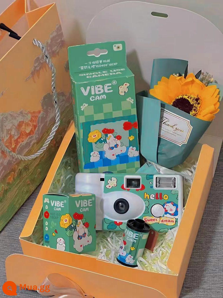 Miễn phí vận chuyển Fuji Kodak AGFA HOE VIBE Khoai Tây TUDOR Dùng Một Lần Máy Ảnh Phim Rửa Sạch - Máy ảnh dùng một lần Matcha Rabbit SWEET 18 Ảnh + Phim + Hộp quà Có giá trị đến 2025.10