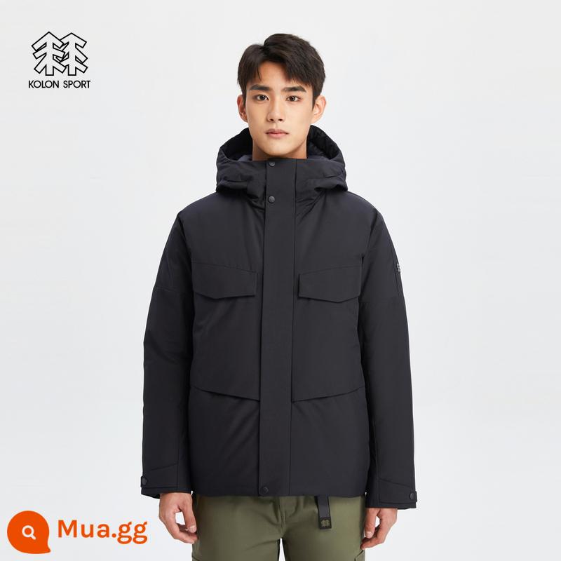 KOLON THỂ THAO Kolon mùa đông ấm áp thể thao ngỗng xuống áo khoác cắm trại đi bộ đường dài ngoài trời xuống áo khoác áo khoác - BK đen