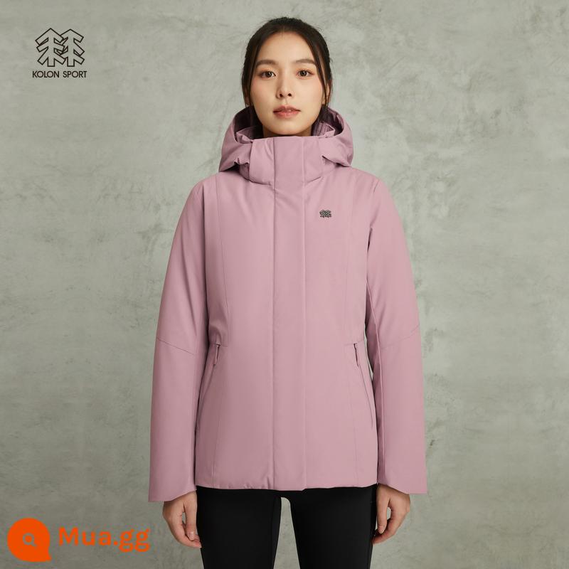 KOLON SPORT Kolon Xuống Áo khoác ngoài trời cho nữ Chống thấm nước Nhẹ Ngỗng Xuống Áo khoác Chống gió và Thoáng khí Xuống Áo khoác - RO hồng hồng