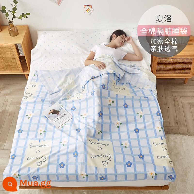 Cotton Khách Sạn Túi Ngủ Bẩn Trưởng Thành Đi Công Tác Đôi Du Lịch Hiện Vật Khách Sạn Cotton Tấm Vỏ Chăn Di Động - Charlotte丨tặng túi đựng đồ cùng kiểu dáng