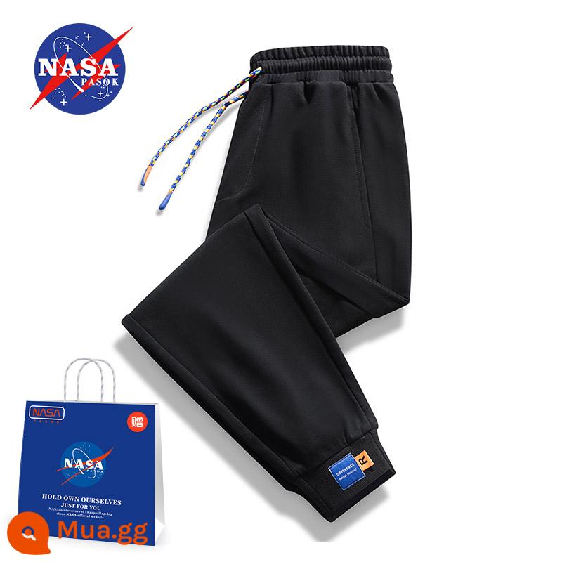 NASA chung mùa thu đông quần thể thao nam mùa đông quần âu mùa thu mới Plus nhung thanh niên bó sát cho nam - NA Black (051806) Phong Cách Xuân Thu