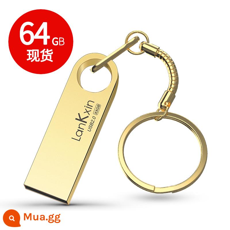 Lanke Core Ổ Đĩa U 64G Tốc Độ Cao USB Chính Hãng Khắc Dung Lượng Lớn Cá Tính Logo Xe Máy Tính Sinh Viên 32 - Điểm vàng 64G