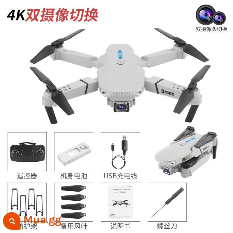 E525 PRO Folding UAV Áp suất không khí Độ cao cố định 4K kép - Túi đựng máy ảnh kép 4K màu trắng