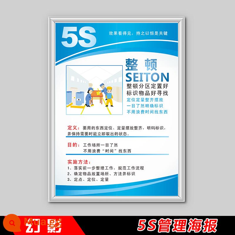 Văn hóa doanh nghiệp nhà máy hội thảo khẩu hiệu 5S6S7S8S quản lý chất lượng biểu đồ treo tường poster áp phích bảng hiển thị thẻ nhắc - H5S-02