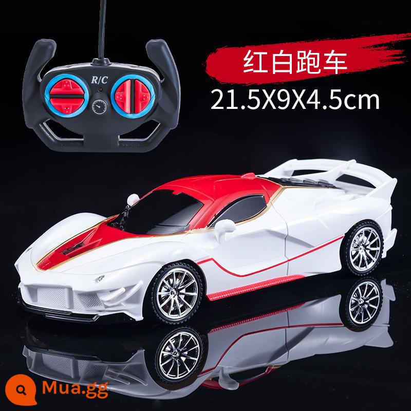 Xe điều khiển từ xa mới bốn bánh tốc độ cao mini có thể sạc lại xe thể thao drift racing đồ chơi trẻ em xe tay cầm - Đèn LED xe thể thao màu đỏ trắng (Ferrari) + tuốc nơ vít