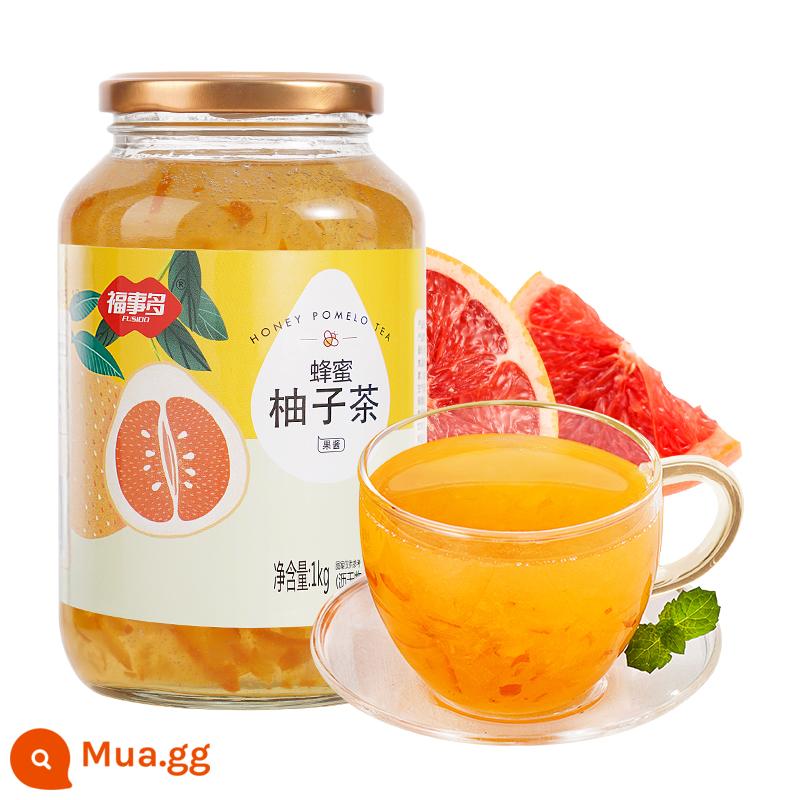 Trà bưởi mật ong Fushiduo 1Kg đóng hộp nước pha uống uống ủ nước giải khát ủ nước sốt trà trái cây bán buôn - Trà bưởi mật ong 1kg (hàm lượng ráo nước ≥ 20%)