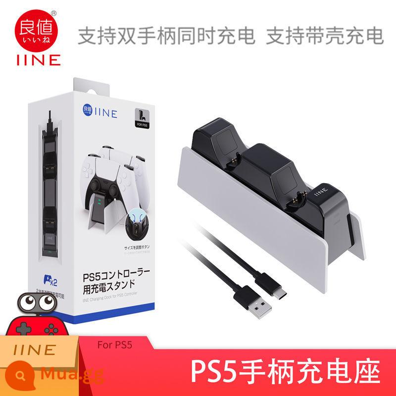 Giá tốt ghế sạc tay cầm PS5 chính hãng sạc tay cầm không dây sạc tay cầm chơi game ghế sạc đôi ghế sạc có đèn - Bộ sạc tay cầm thế hệ 2 mới chính hãng giá tốt có đèn báo có thể sạc bằng nắp tay cầm