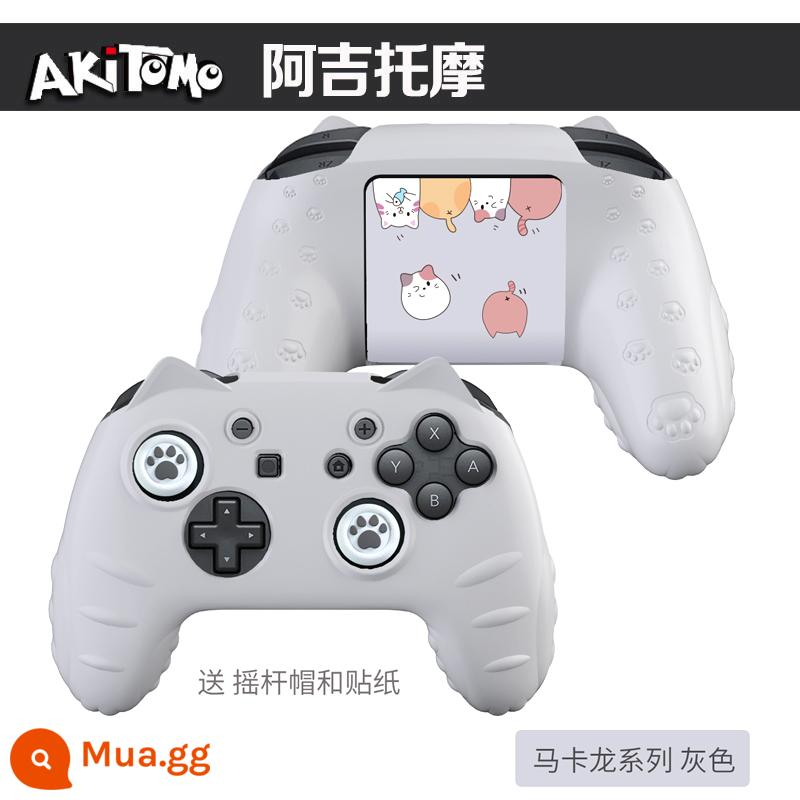 Vỏ bảo vệ tay cầm Switch pro chính hãng giá tốt Tay cầm NS chính hãng có vỏ silicon Vỏ bảo vệ tay cầm lớn - Ajitomo thế hệ thứ 2 phim hoạt hình PRO tay cầm bìa marl