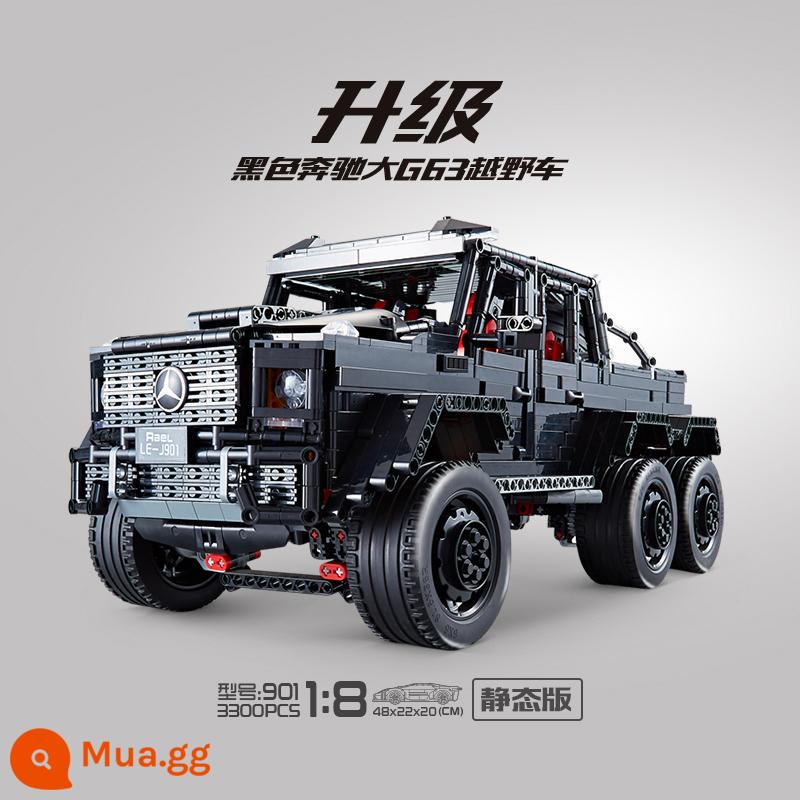 Trung Quốc Xe Jeep Xe Tăng 300 Khối Xây Dựng Ngoài Đường Xe Ô Tô Mô Hình Khó Lắp Ráp Mô Hình Xe Ô Tô Trang Trí Đồ Chơi Cậu Bé - 10966 đen lớn G