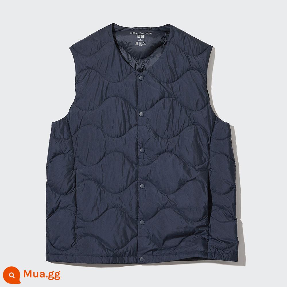 Bán trước áo vest xách tay nhẹ cao cấp Uniqlo nam (vest lót) 461409/452740 - 452740/69 biển xanh thẳm