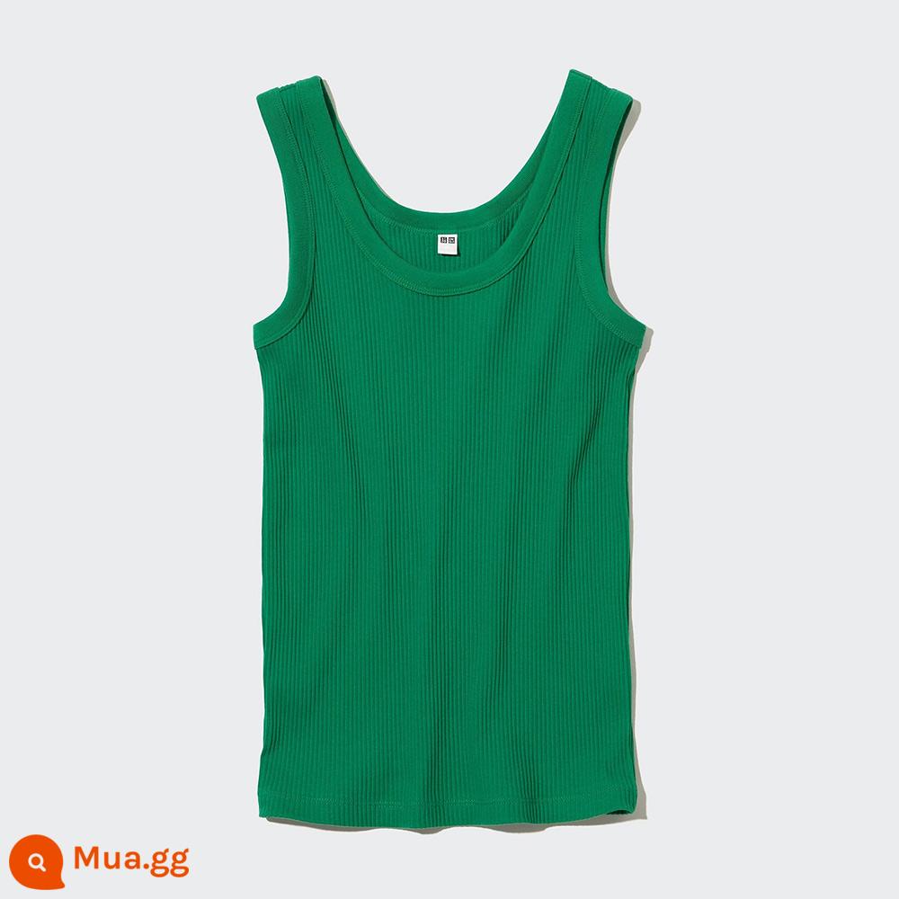 Uniqlo Variety T Áo vest nữ cotton cổ tròn có sọc (Dưới) 455756 UNIQLO - 55 Ngọc lam