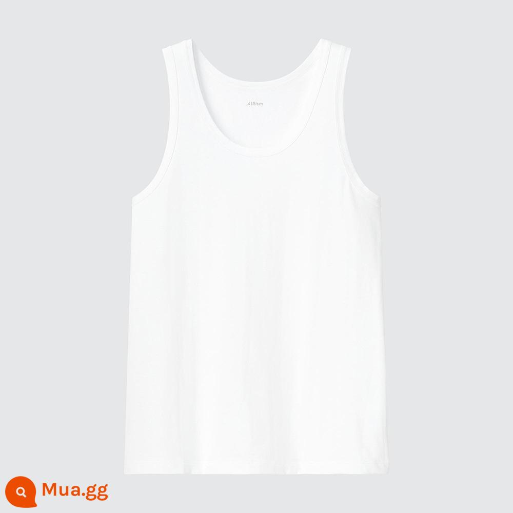 Áo Vest AIRism Cotton Pha cho Nam Uniqlo 457484 UNIQLO - 00 trắng