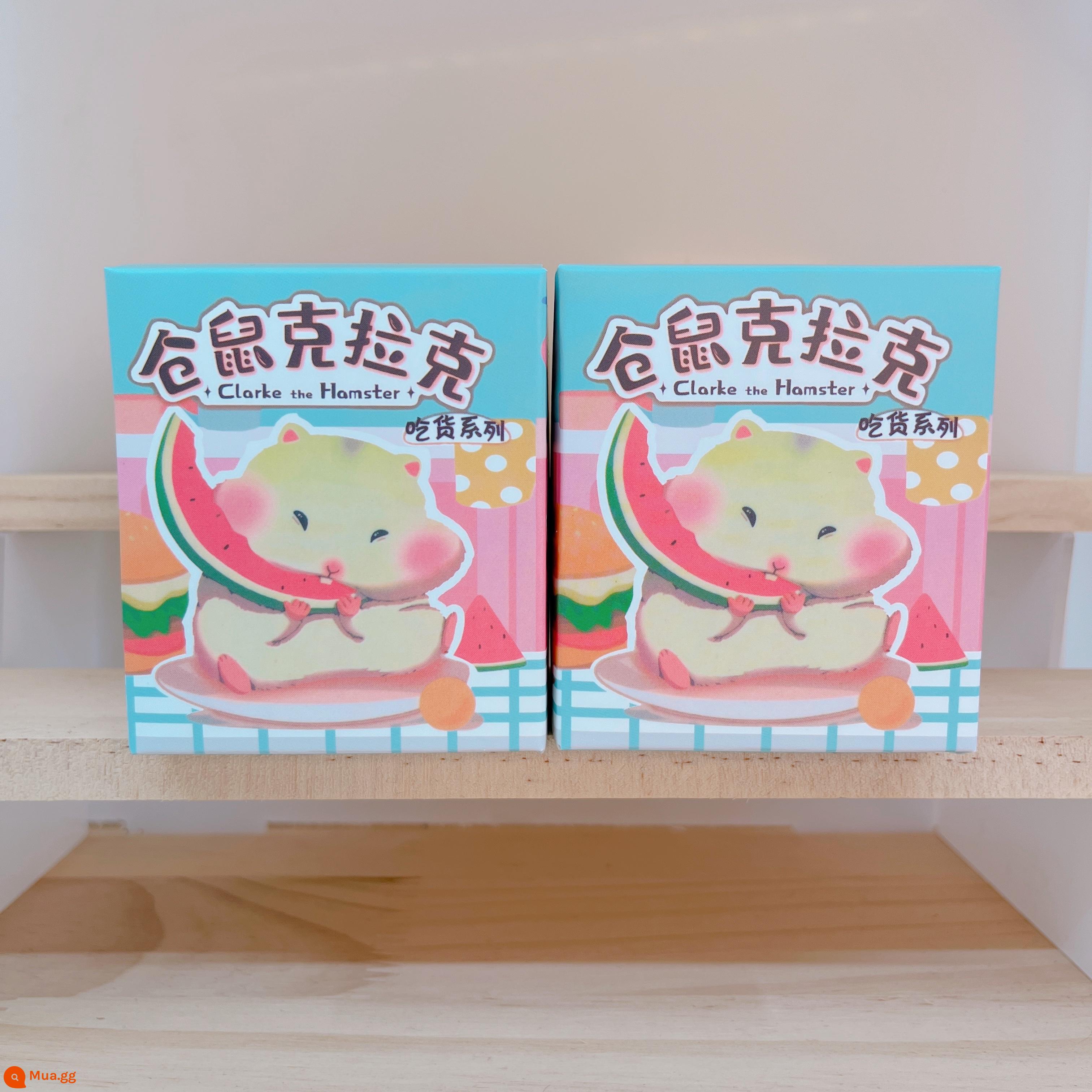 Hamster Clark Food Series Blind Box Đổ Xô Mô Hình Cô Gái Dễ Thương Búp Bê Nhỏ Trẻ Em Quà Tặng Trang Trí Xe Hơi - 2 hộp mù (không trùng) sẽ được tặng kèm miếng dán 3M không dấu vết