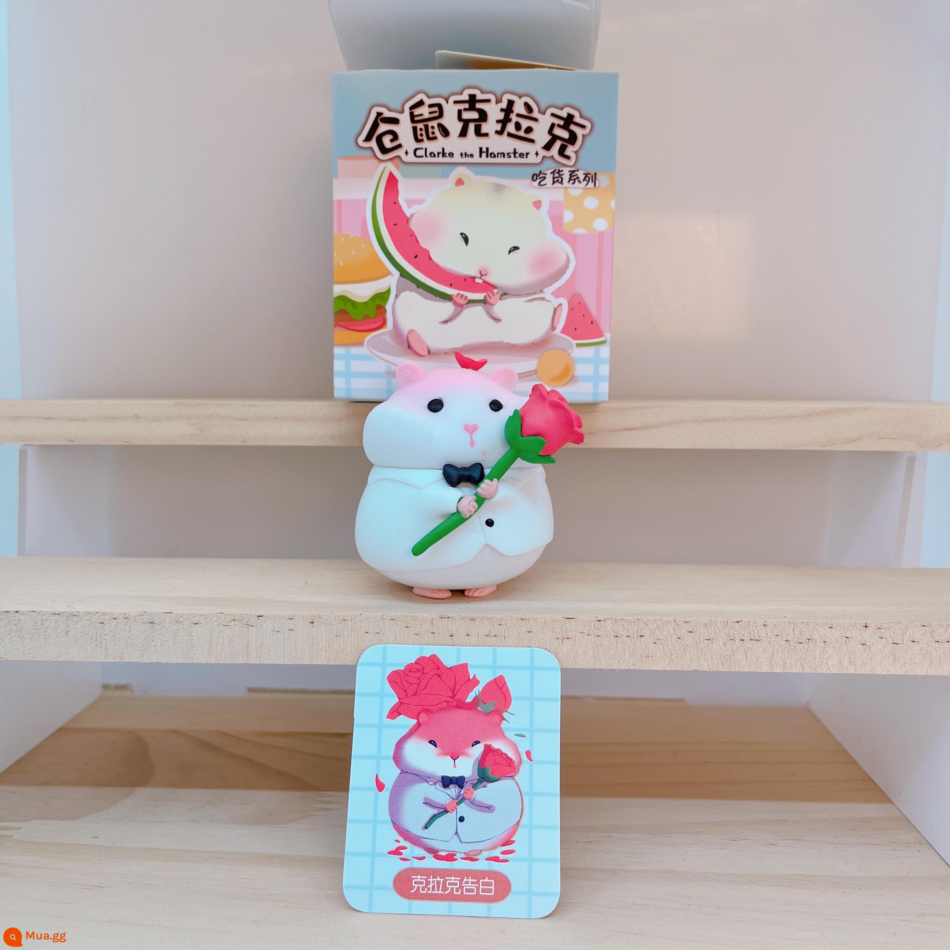 Hamster Clark Food Series Blind Box Đổ Xô Mô Hình Cô Gái Dễ Thương Búp Bê Nhỏ Trẻ Em Quà Tặng Trang Trí Xe Hơi - Lời thú tội ẩn Nhãn dán vô hình 3M miễn phí