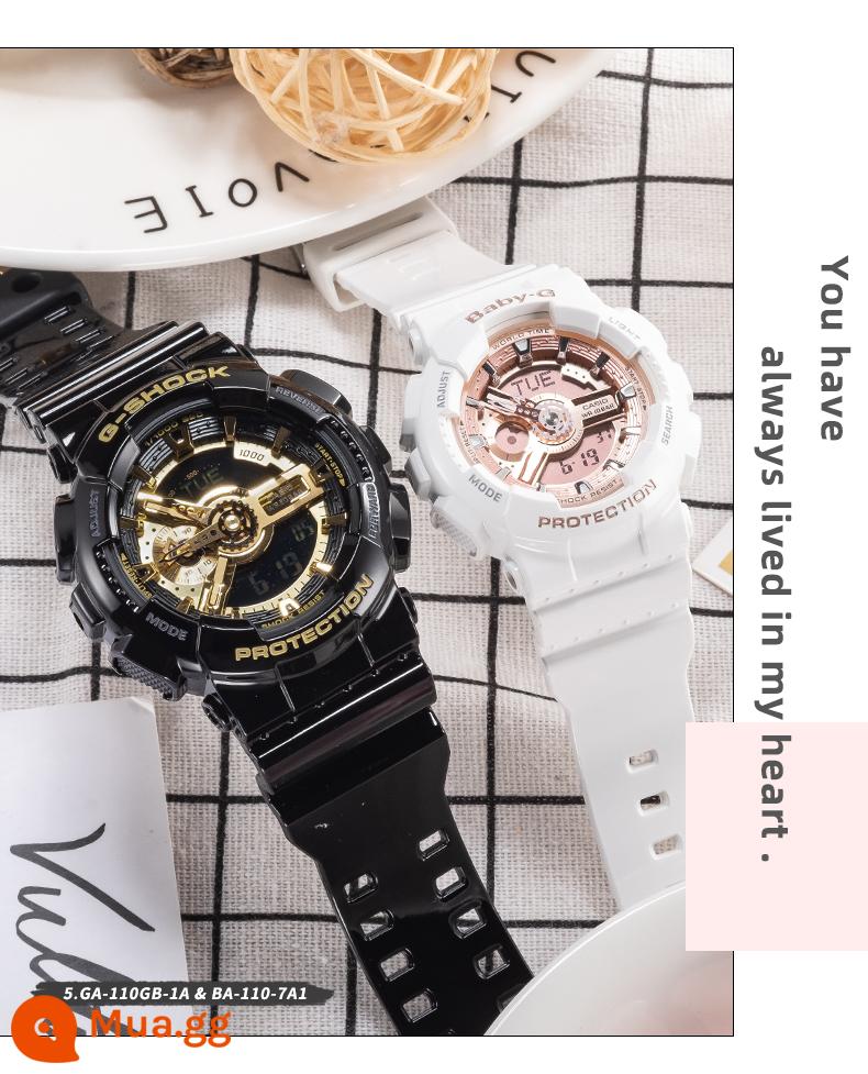 Đồng hồ CASIO nữ sinh gshock starry sky limited kỳ lân baby-g starry sports bột hoa anh đào - Phiên bản hộp quà 16.GA-110GB-1A&GMA-S120MF-4A dành cho cặp đôi