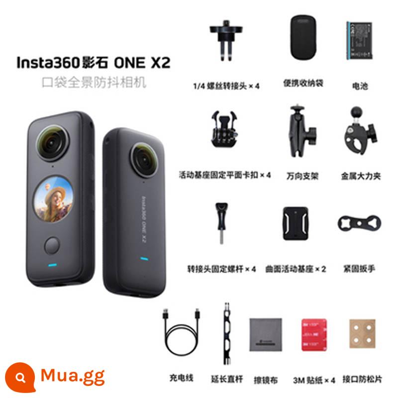 Camera 360 Shadowstone Camera chuyển động chống rung chống rơi toàn cảnh Insta360 ONE X2 - Bộ xe máy Insta360 one X2