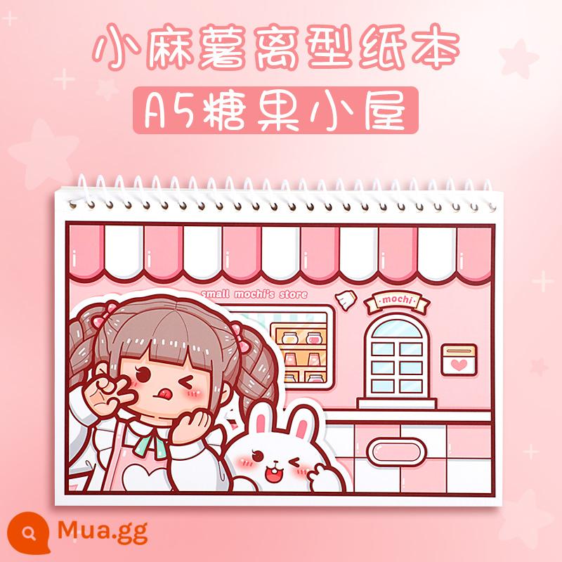 Băng mochi nhỏ mới, Cô bé quàng khăn đỏ, sản phẩm mới, trọn bộ bao bì, nguyên cuộn, sticker giới hạn mùa thu đông, vật liệu trang trí, trái tim nữ tính, hoa hồng dễ thương, công chúa, băng tài khoản tay, cây gậy và băng giấy , như bạn muốn - Sách phát hành khổ A5 [Ngôi nhà kẹo] tặng kèm 10 miếng dán mochi nhỏ