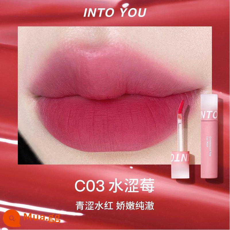 intoyou fingertip lip men son môi into you lip mud màu nude intoooyou Dầu Ấn Độ intoyoy - Quả mọng nước Ningwu C03 màu vàng nhạt