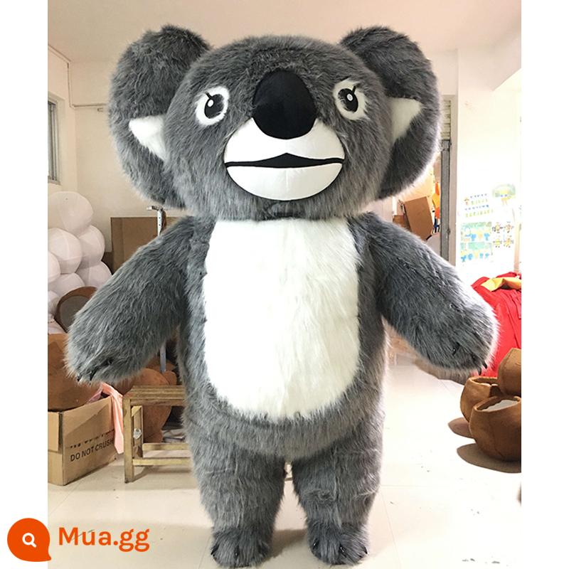 Bơm Hơi Koala Trang Phục Búp Bê Gấu Trúc Khổng Lồ Công Khai Đạo Cụ Biểu Diễn Gấu Bắc Cực Ông Già Noel Trang Phục Búp Bê Trang Phục Búp Bê - gấu túi xám 2 mét