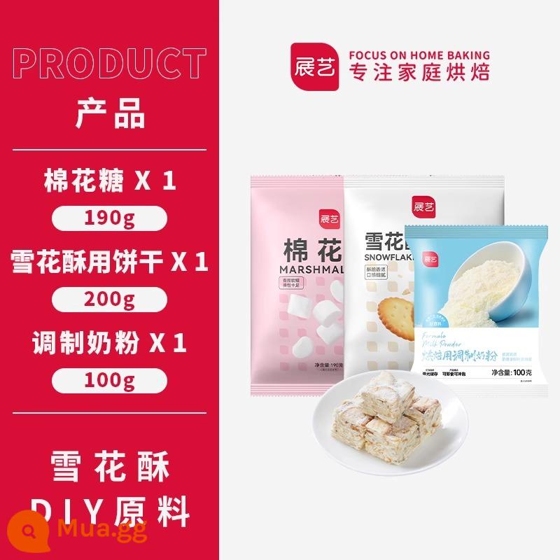 Zhanyi Baking Sữa Bột Biến Tính 500g Bông Tuyết Nougat Bánh Bánh Quy Bánh Đặc Biệt Để Nướng Đầy Đủ Chất Béo - Thành phần cơ bản [phần nhỏ]