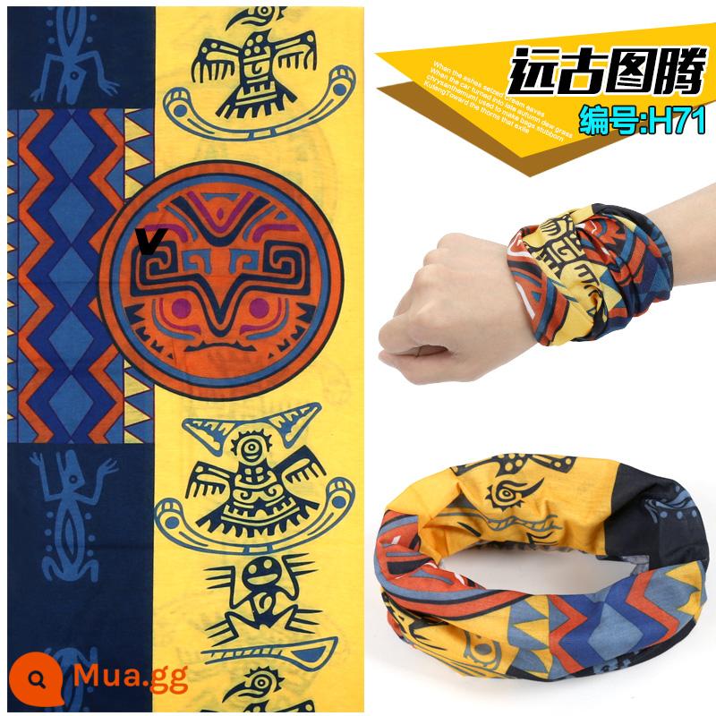 Cổ tay nam ma thuật Băng Đô Cài Tóc Turban Gọng băng lụa mùa hè khăn mỏng phần thể thao chống nắng mặt nạ nữ chống gió cưỡi cổ khăn quàng cổ - [Loại sợi] Vật Tổ Cổ (H71)-Mua 2 Tặng 1 Kiểu Sợi