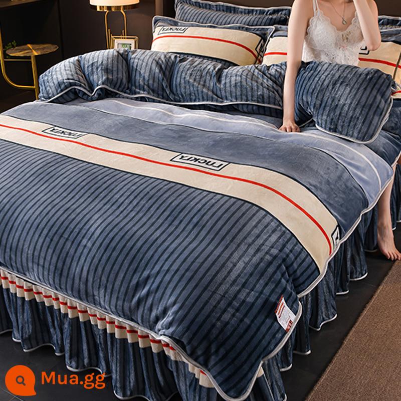 Internet nổi tiếng sữa nhung vỏ chăn đơn mảnh mùa đông Plus nhung flannel san hô nhung giường vỏ chăn đơn 1.5 mét 200x230 - Earl [Nhung sữa loại A, dành cho trẻ sơ sinh]