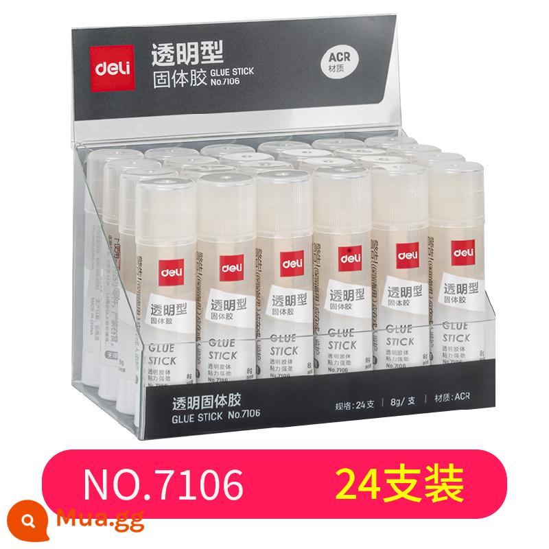 Keo dính mạnh mẽ cỡ lớn 12-21g văn phòng phẩm học sinh hình bút trong suốt chắc chắn 36g keo đặc công suất lớn que sinh viên mẫu giáo handmade thạch keo dính keo đặc độ nhớt cao - 8g/24 miếng (màu thạch ACR)/