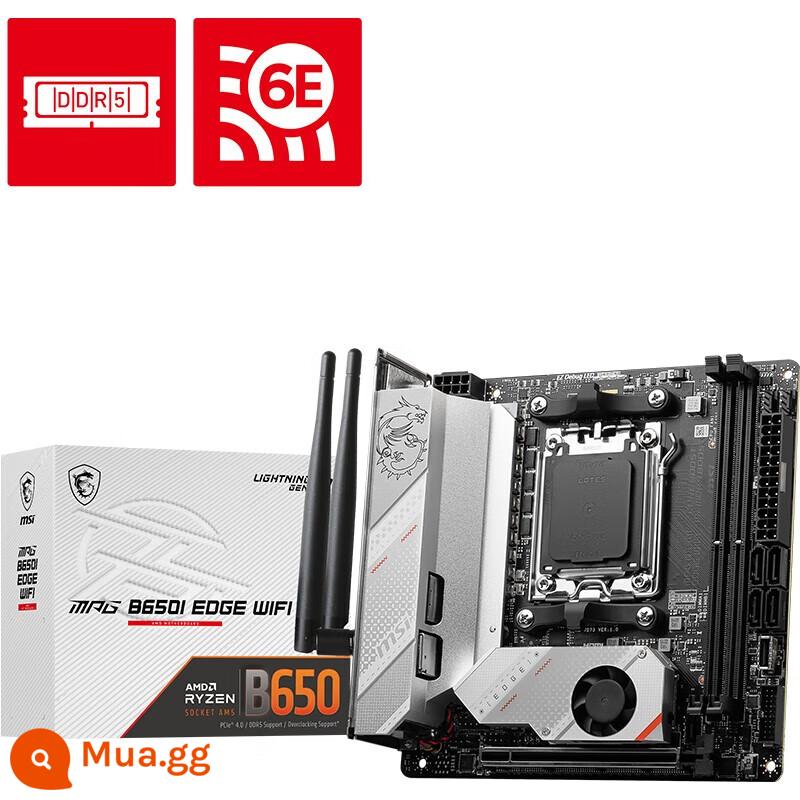 AMD Ryzen mới R3 4100 R5 4500 4600G 5500 5600 R7 5700X 5800X rải rác - Bo mạch nhỏ MSI MPG B650i EDGE WIFI Blade ITX