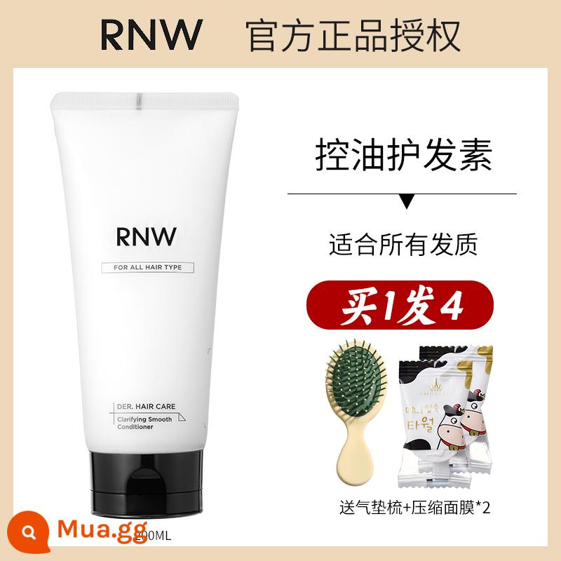 RNW dầu gội kiểm soát dầu tóc mềm mượt dầu gội axit amin nữ RWN chính thức xác thực nam gia đình sảng khoái - Dầu xả kiểm soát dầu [Kèm lược đệm khí]