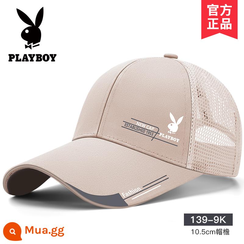 Nón Playboy nam mùa hè mũ bóng chày che nắng mùa hè thương hiệu sành điệu đỉnh cao nón lưỡi trai chống nắng che nắng cao cấp mỏng - [Mái dài nửa lưới]139-9K