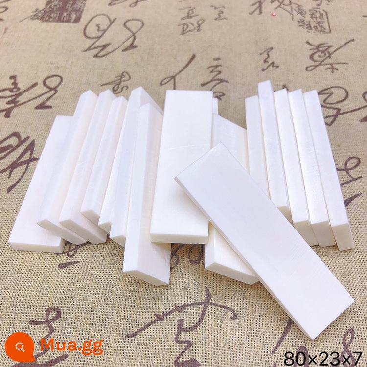 Xương bò cắt lát 100×20/30×2/3/4/5…Đĩa xương bò, xương bò nguyên liệu, đồ chạm, đàn, đồ dùng - 80×23×6mm