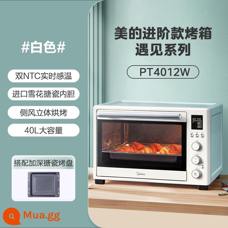 Lò Nướng Midea Nhà Thông Minh Làm Bánh Lên Men Nướng Tất Cả Men Gió Bếp Điện Nồi Chiên Không Dầu Air Fryer 4012 - Bậc thầy nhiệt độ 40L màu trắng