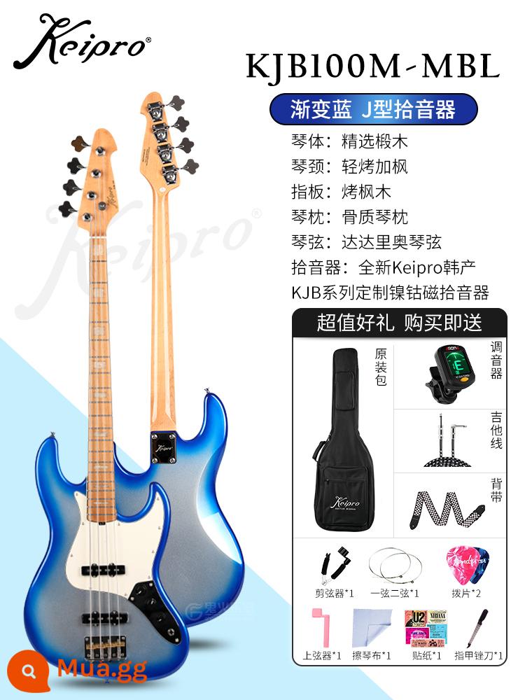 2022 MỚI KEIPRO KJB100 FULL SERIES CỦA BASS BASS BẮT ĐẦU - [Bốn dây] KJB100M-MBL Màu xanh chuyển sắc