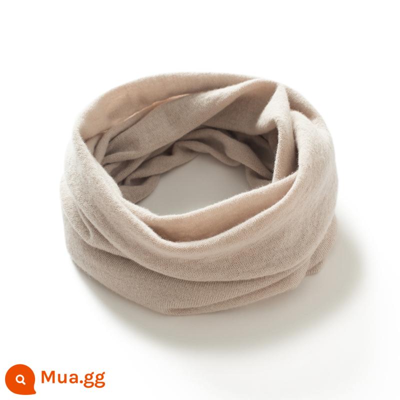 Khăn quàng cổ 100% nguyên chất len ​​cashmere cổ khăn quàng unisex mỏng bảo vệ đốt sống cổ dệt kim cổ giả đa năng khăn quàng cổ - Da lạc đà/10019