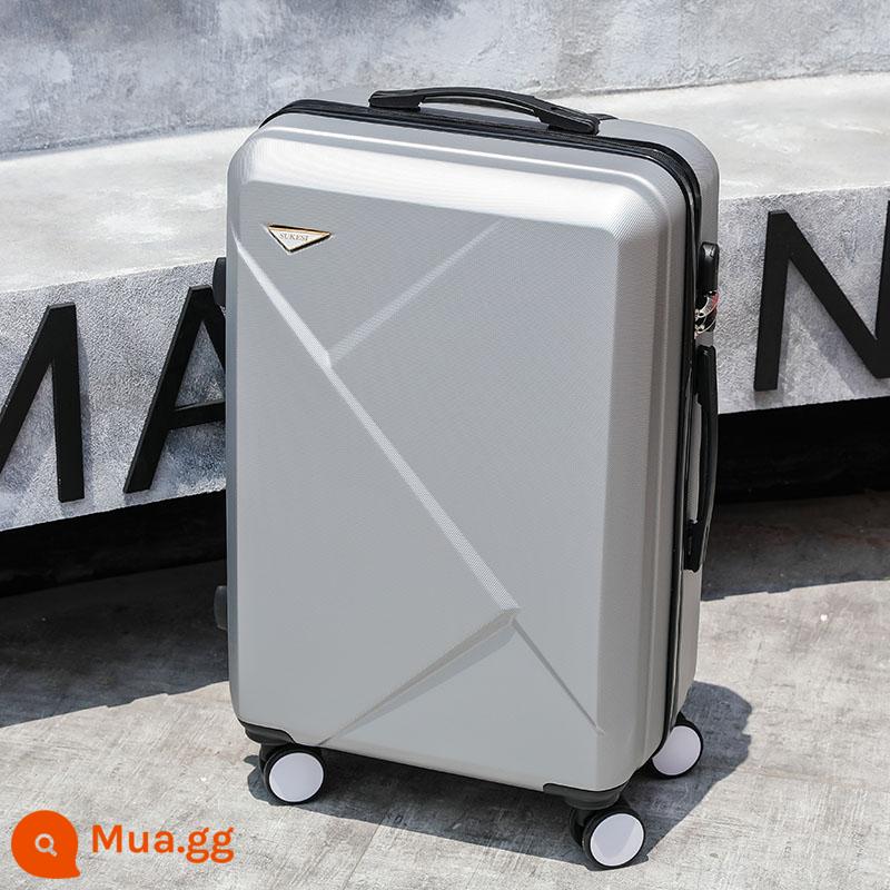 Vali nam 20 inch vali nữ mật mã hộp 24 vali xe đẩy học sinh công suất lớn 26 vali - tia sét bạc sang trọng