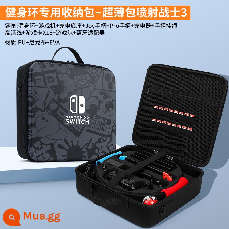 Nintendo Switch Fitness Ring Ring Restaurant Switcholed Chi phí bảo vệ đầy đủ Bổ sung Mẹ cứng NS Hosting Hộp thẻ OLED di động - Túi nhẫn thể dục Switch nâng cấp [Splatoon 3] đi kèm mũ vuốt mèo + phim