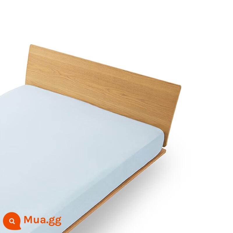 [Dòng sản phẩm Cool Soft] Bộ chăn ga gối MUJI Nylon Blended Sheet Cool Fitted Sheet Ice Feel - màu xanh da trời