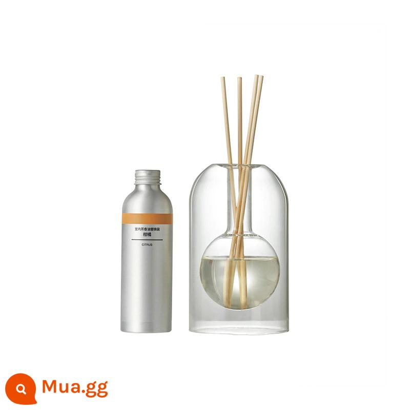 Muji MUJI [tinh dầu thơm trong nhà] bộ tinh dầu thơm trong nhà tinh dầu thơm hoa hồng dại hoa hồng dại - cam quýt tròn