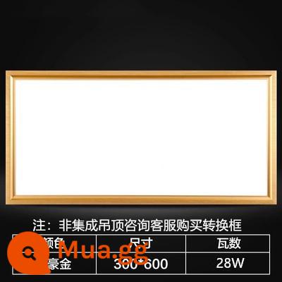 Tích hợp đèn LED âm trần nhà bếp đèn bột phòng đèn nhúng nhôm hình tam giác đèn led phẳng 30*60 - 300*600 (vàng địa phương) 28 watt