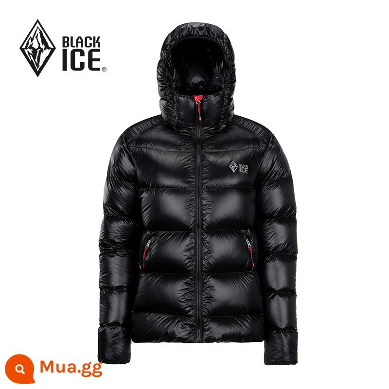 Black ice sản phẩm mới 900 áo khoác phao lông vũ cho nam và nữ ngoài trời chống lạnh và ấm lông ngỗng nhẹ áo khoác có mũ trùm đầu 732M - Mẫu nữ - đen (mũ không dây rút)