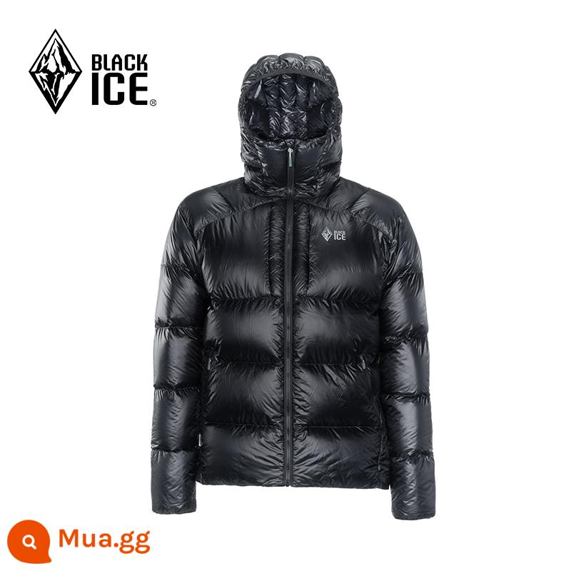 Black ice sản phẩm mới 900 áo khoác phao lông vũ cho nam và nữ ngoài trời chống lạnh và ấm lông ngỗng nhẹ áo khoác có mũ trùm đầu 732M - Nam - đen