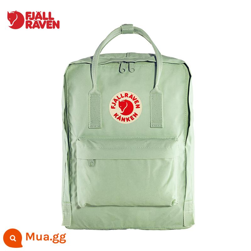 Fjallraven Cáo Bắc Cực Ba Lô Kanken Nam Nữ Nhẹ Ba Lô Du Lịch Túi Túi Thể Thao 23510 - 600 xanh bạc hà